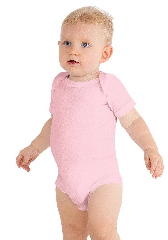 Name bodysuit in blush